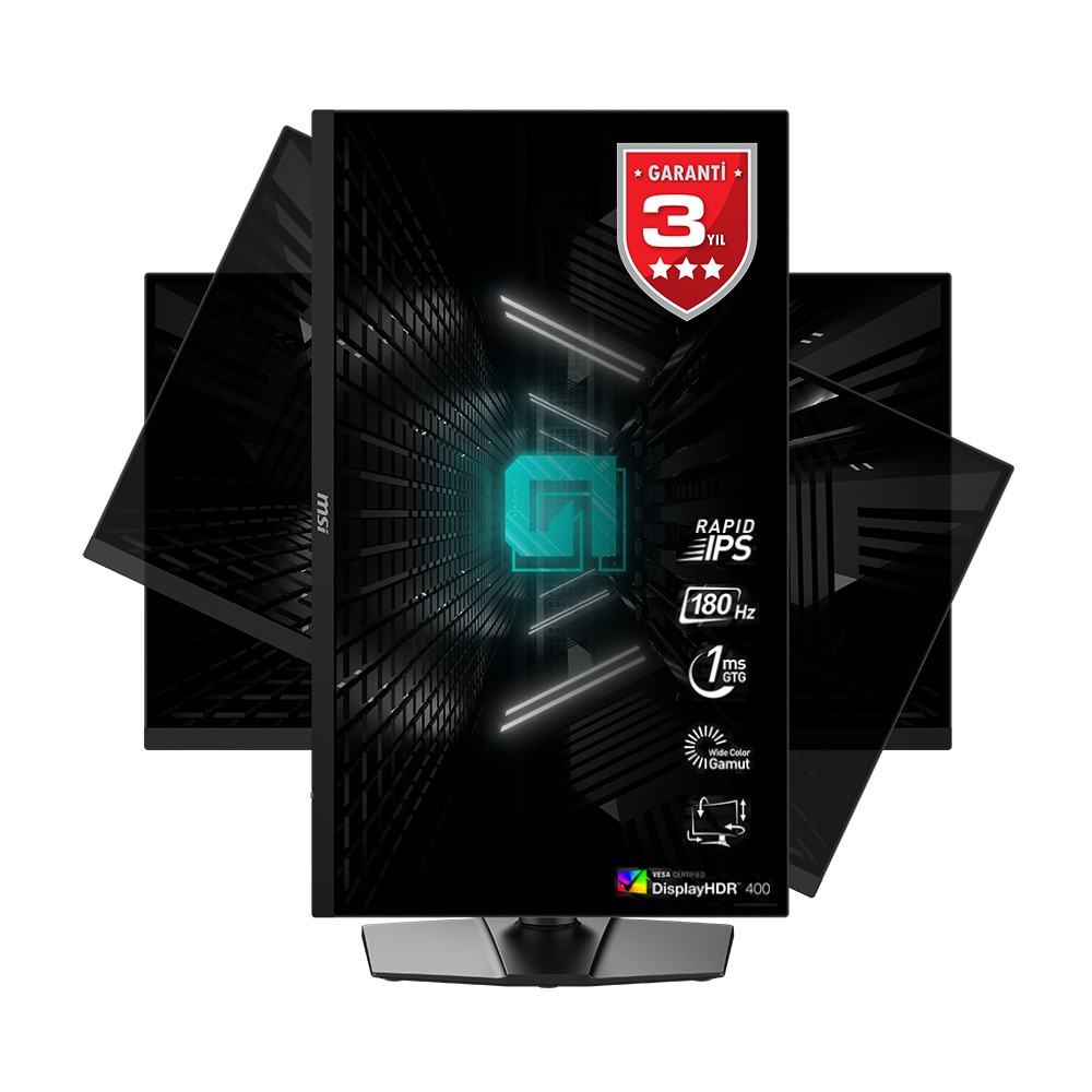 MSI 27 G274QPF E2 2560x1440 (WQHD) 16:9 FLAT RAPID IPS 180HZ 1MS ADAPTIVE-SYNC PIVOT GAMING MONITOR